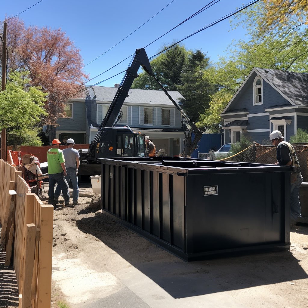 Black Dumpster Roll Off